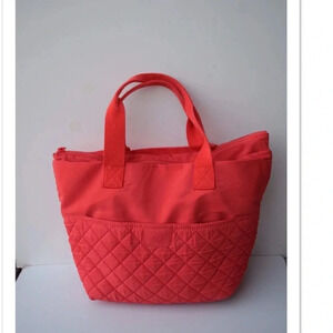 Talbots quilted nylon tote bag